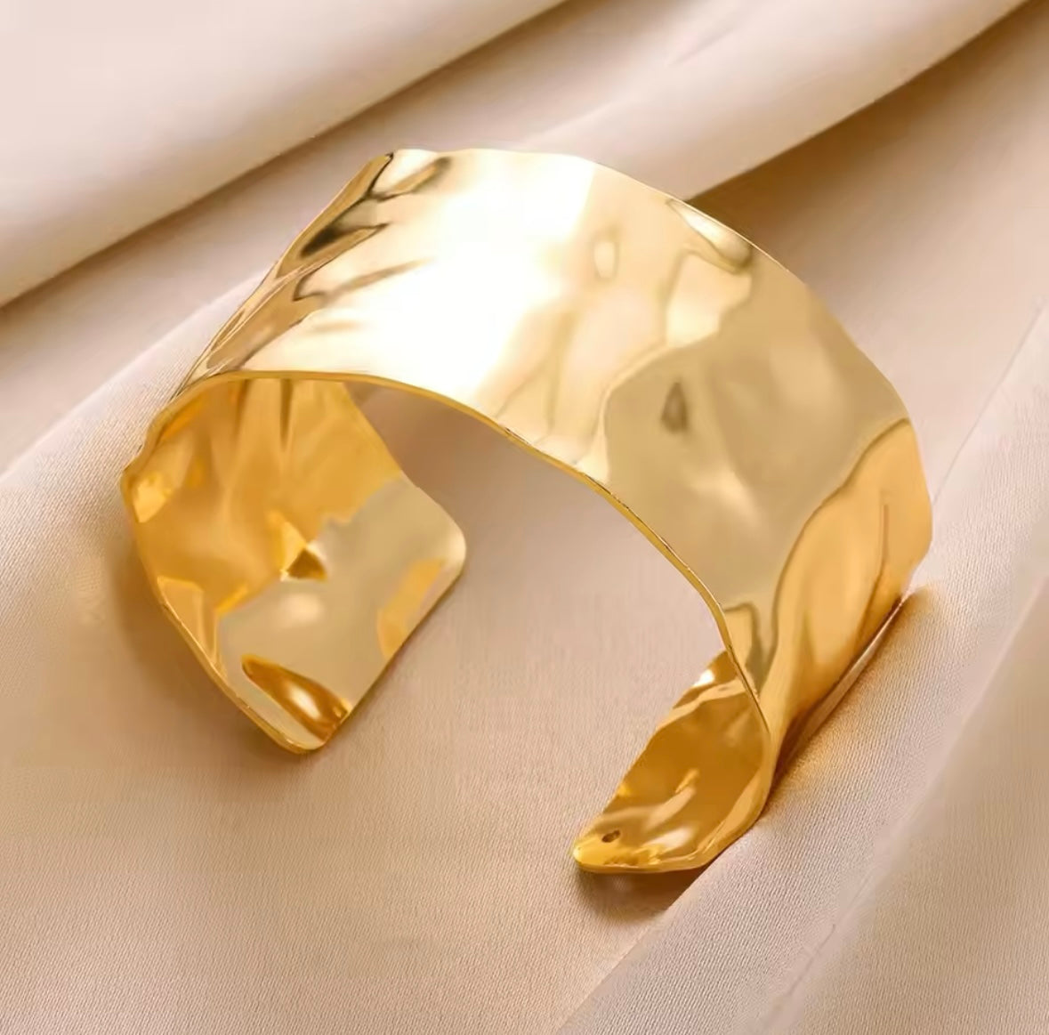 Gold Cuff Bracelet ~ Sophisticated Cuff Stainless Steel Bracelets