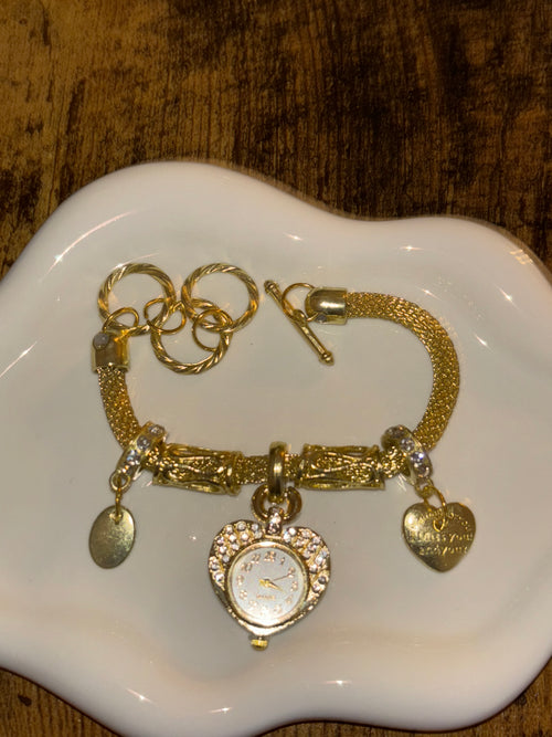 Charm Bracelets ~ Stainless Steel Bracelet & Watch
