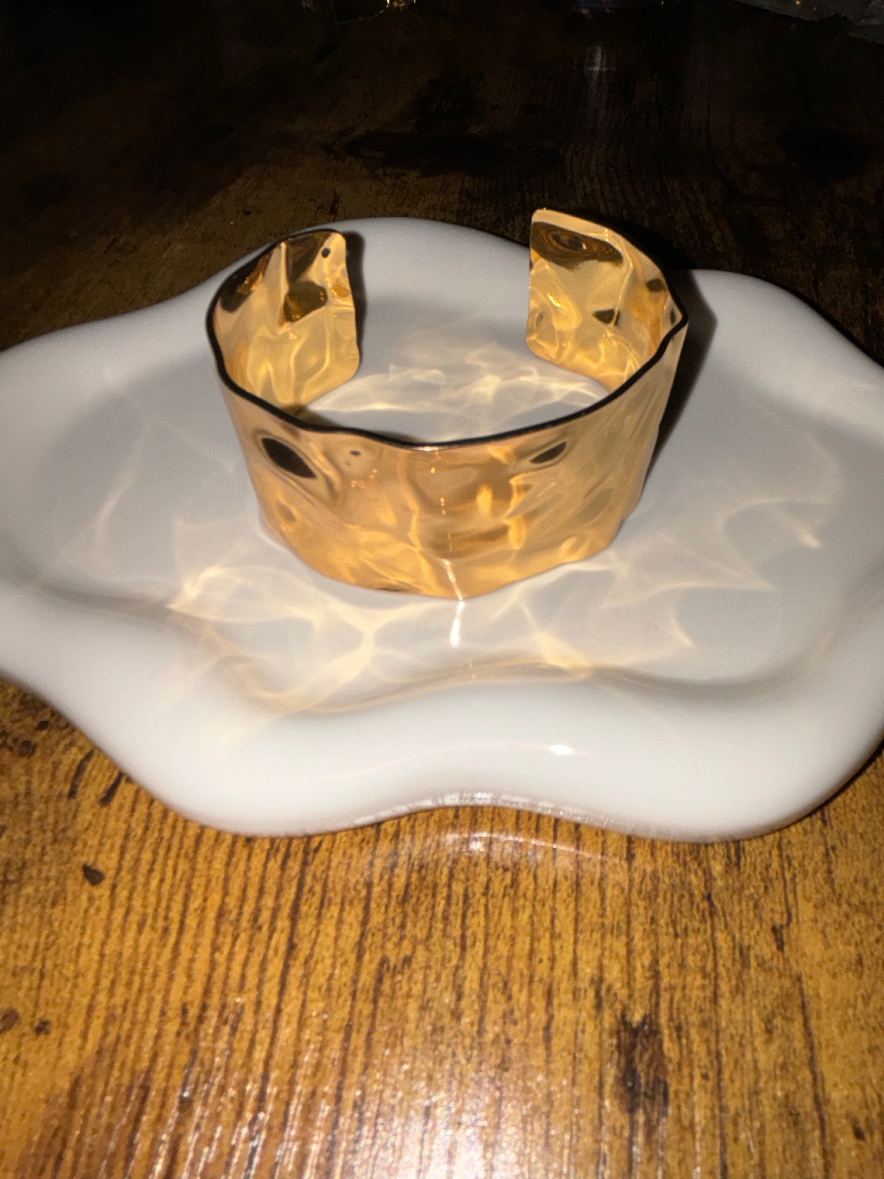 Gold Cuff Bracelet ~ Sophisticated Cuff Stainless Steel Bracelets