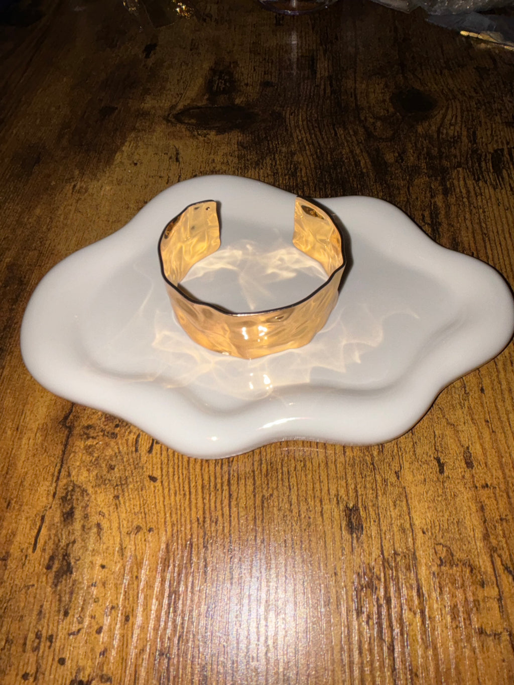 Gold Cuff Bracelet ~ Sophisticated Cuff Stainless Steel Bracelets