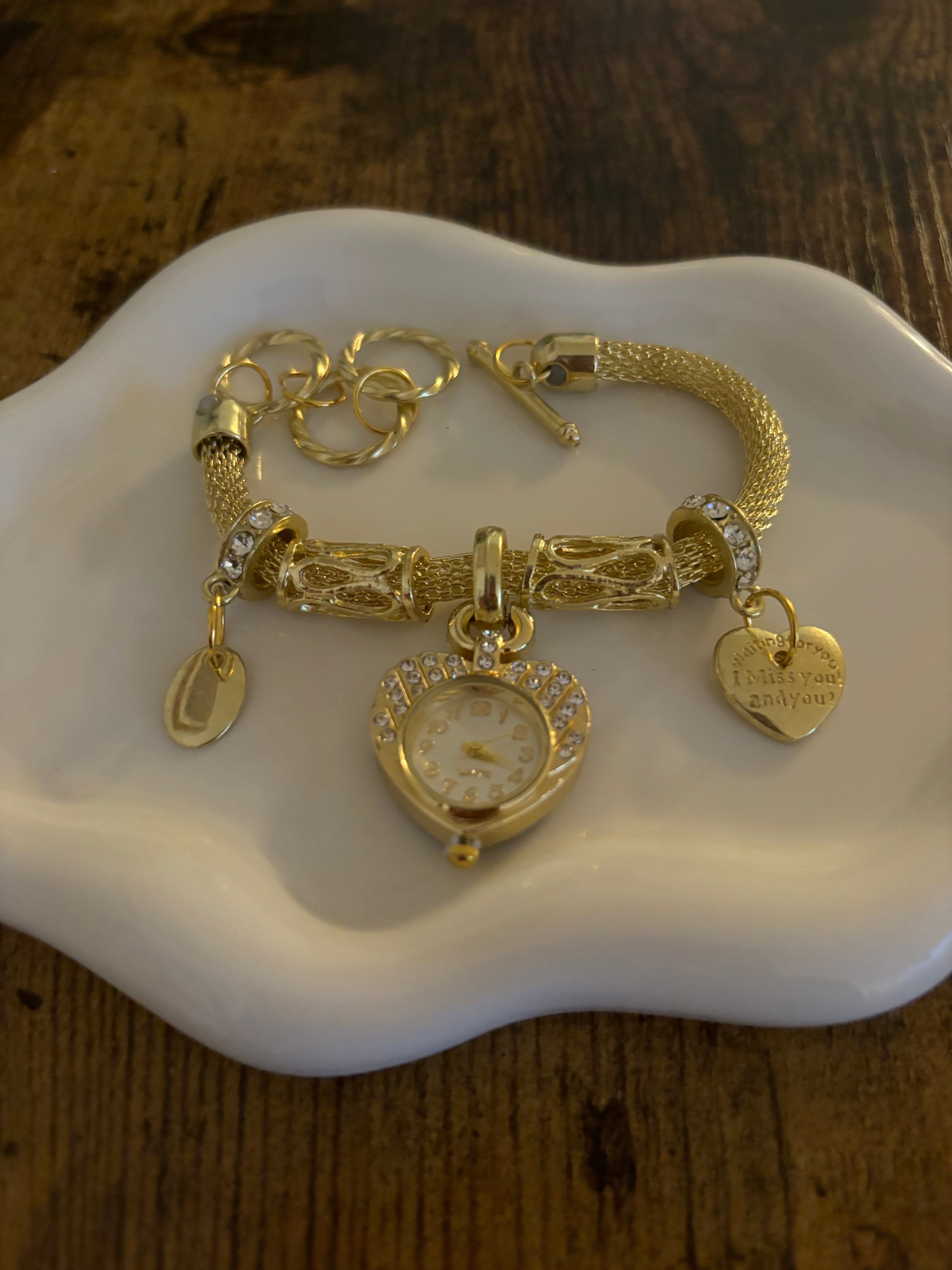 Charm Bracelets ~ Stainless Steel Bracelet & Watch